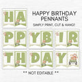 wild one happy birthday sign printable